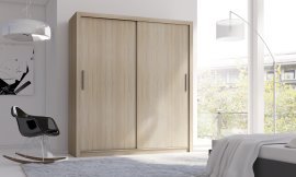 Kleiderschrank mit Schiebetüren Mistral 180 cm - Eiche Sonoma