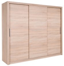 Kleiderschrank mit Schiebetüren Mistral 250 cm - Sonoma Eiche