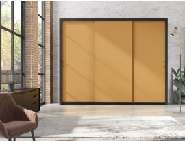 Kleiderschrank mit Schiebetüren Frama 255 cm - Sahara Tiefe