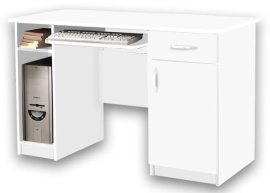 Schreibtisch Max ohne Aufsatz - weiß