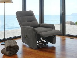 Elektrischer Relaxsessel mit Relaxmechanismus Bosa Nova - grau