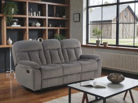 Dreisitzer mit Relaxfunktion Trevico Chill – grau