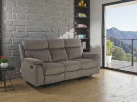 3-Sitzer mit Relaxfunktion Lovere Classic – grau