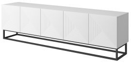 TV-Kommode mit Metallgestell Asha 200 5D – Weiß