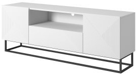 TV-Kommode mit Metallgestell Asha 167 2D1SZ – Weiß
