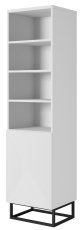 Regal mit Metallrahmen Asha 50 1T – Weiß