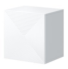 Wand-Nachtkästchen Asha 40 1T – Weiß Hochglanz