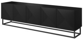 TV-Kommode mit Metallrahmen Asha 200 5D – Schwarz