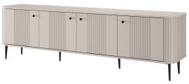 TV-Kommode Vesper 187 4D – Kaschmir, mit schwarzen Beinen