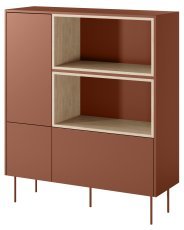 Kommode Desin 120 2T1S – Keramik Rot