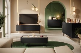 Wohn- und Schlafzimmer Desin – Schwarz