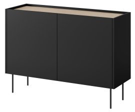 Kommode Desin 120 2T – schwarz