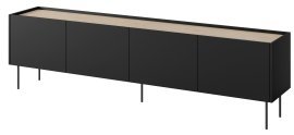 TV-Kommode Desin 220 4D2SZ – Schwarz