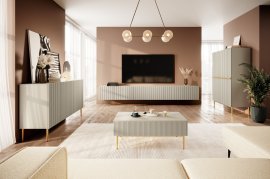 Wohnwand und Schlafzimmer Nicole – Kaschmir