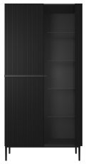 Vitrine Nicole 100 2D – schwarz