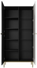 Vitrine Nicole 100 2D – schwarz