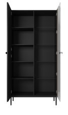 Vitrine Nicole 100 2D – schwarz