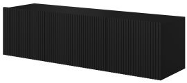 Wand-TV-Kommode Nicole 150 2K1SZ – Schwarz