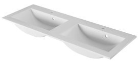 Doppelwaschbecken 120 – Weiß
