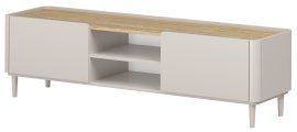 TV-Kommode Elivo 170 1K1SZ mit Beinen – Kaschmir/geölte Eiche