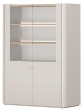 Vitrine Elivo 100 2D – Kaschmir/geölte Eiche