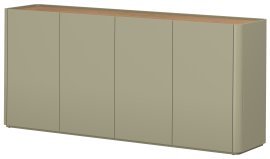 Kommode Elivo 200 4D – Eukalyptus/Baltic-Dune-Eiche