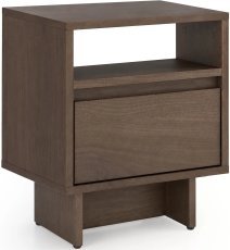 Nachttisch Zolia – elegantes Nussbaum-Dekor