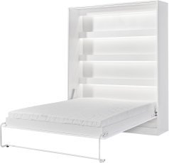 Vertikalbett im Schrank Perfect 160x200 cm – Weiß