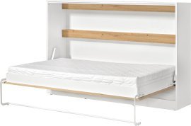 Horizontales Schrankbett Perfect 120x200 cm – Eiche