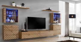Regal für das Wohnzimmer Switch XIV - Eiche Wotan